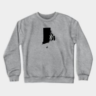 Rhode Island Black Crewneck Sweatshirt